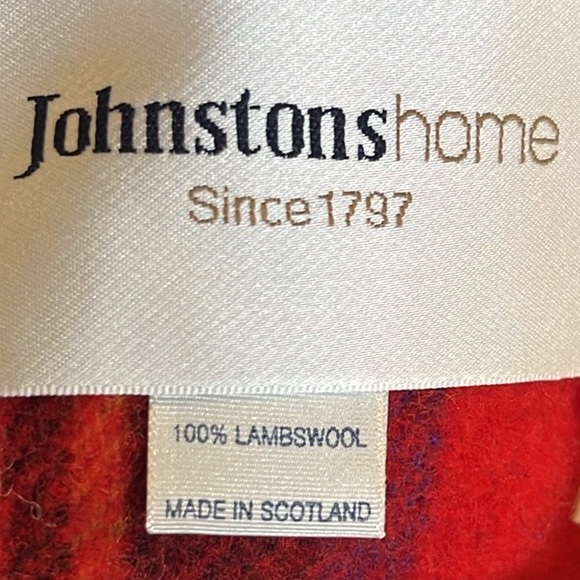 Johnston Home Reversible 100% Lambswool Blanket / Throw New w/Tags - Picture 13 of 13